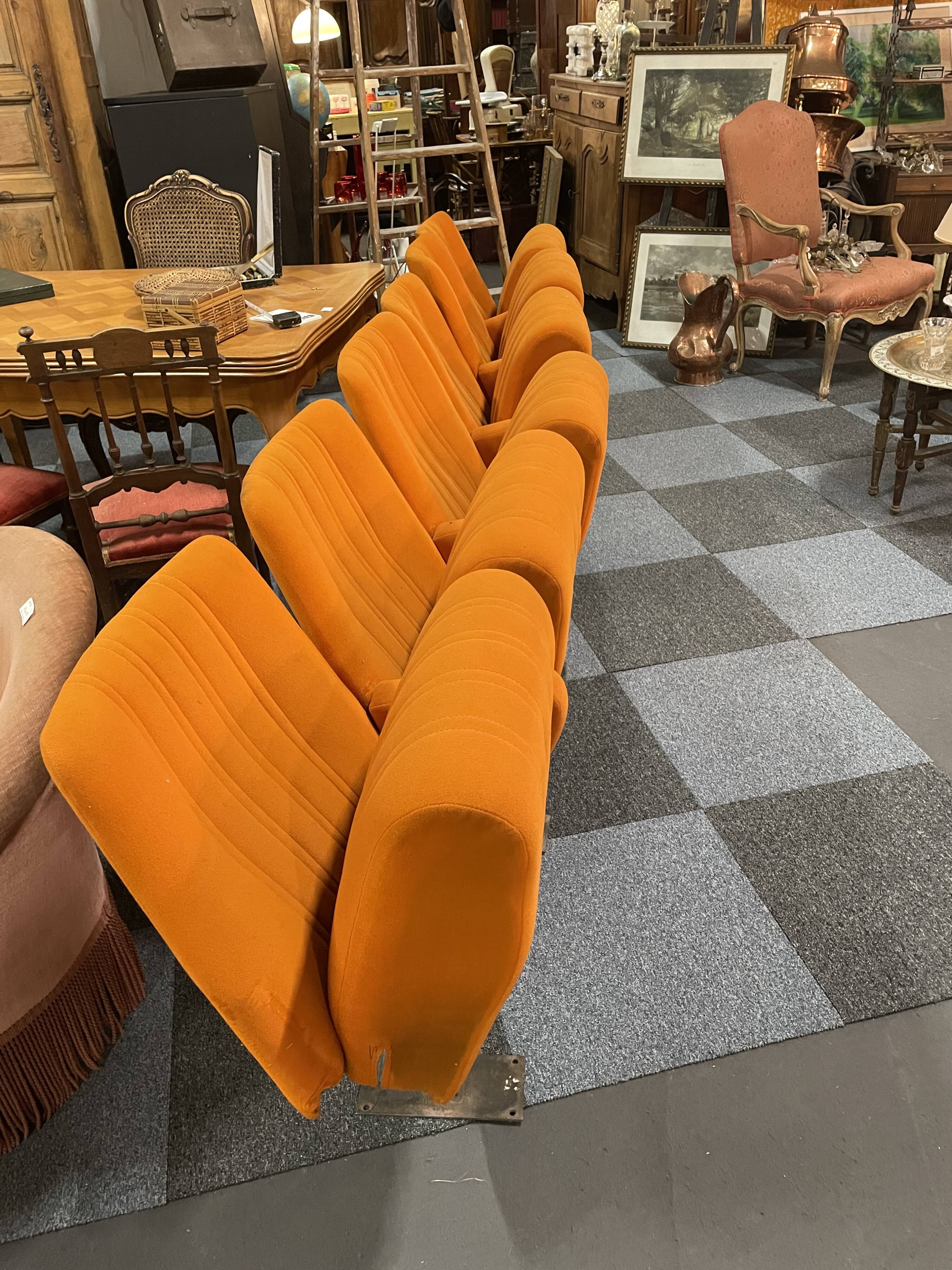 Series of 6 cinema seats