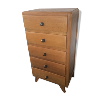 Commode chiffonnier vintage pieds compas