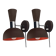 Midcentury brown vintage wall sconces by Herda, Dutch 1970s