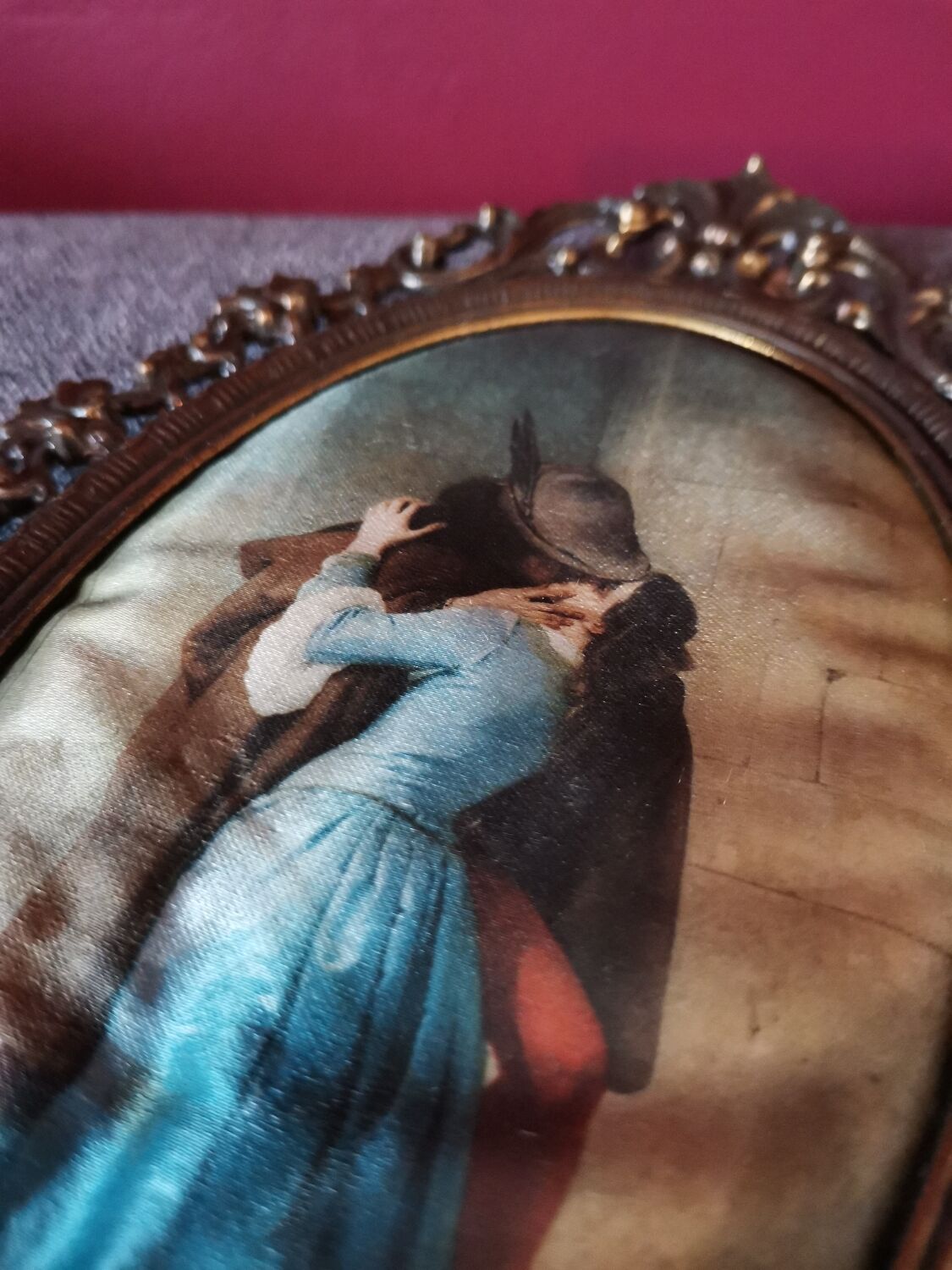 Brass frame The Baison Francesco Hayez
