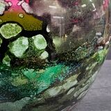 Jean noël bouillet vase lacquer on glass