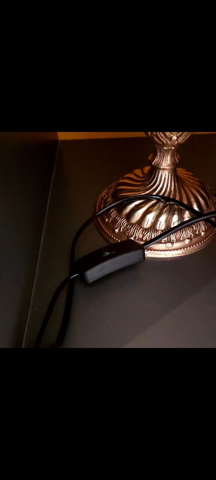 Gilded bronze lamp base