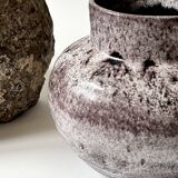 Glazed stoneware vase, Accolay FRANCE 1950