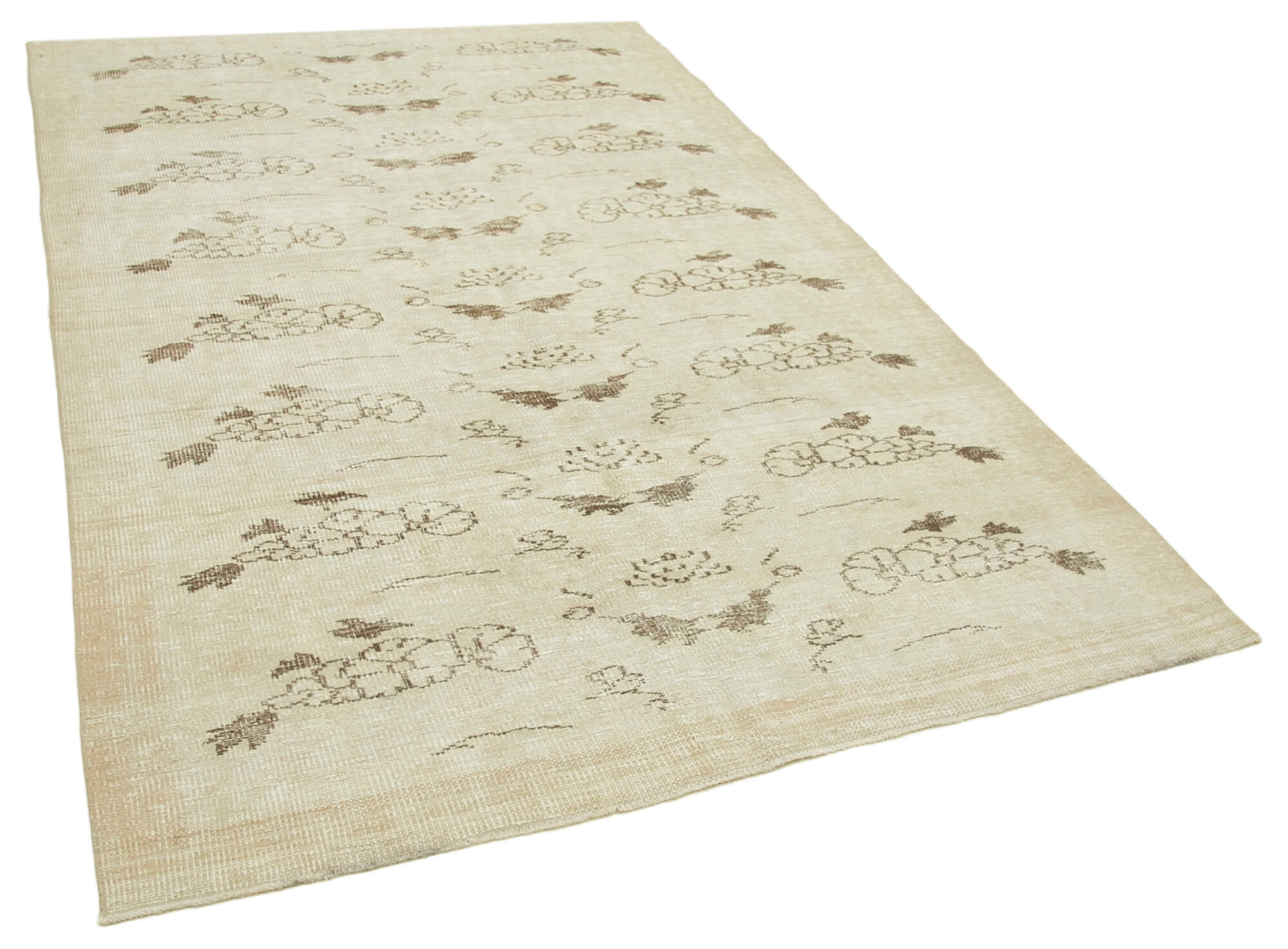 Handwoven Antique Anatolian Beige Rug 171 cm x 261 cm - 38885