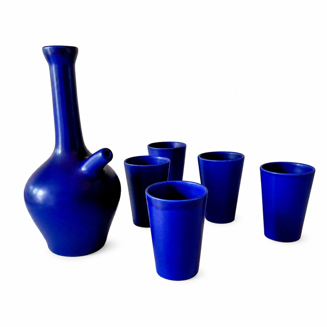 Vintage orangeade service by André Baud, Vallauris, 1960s