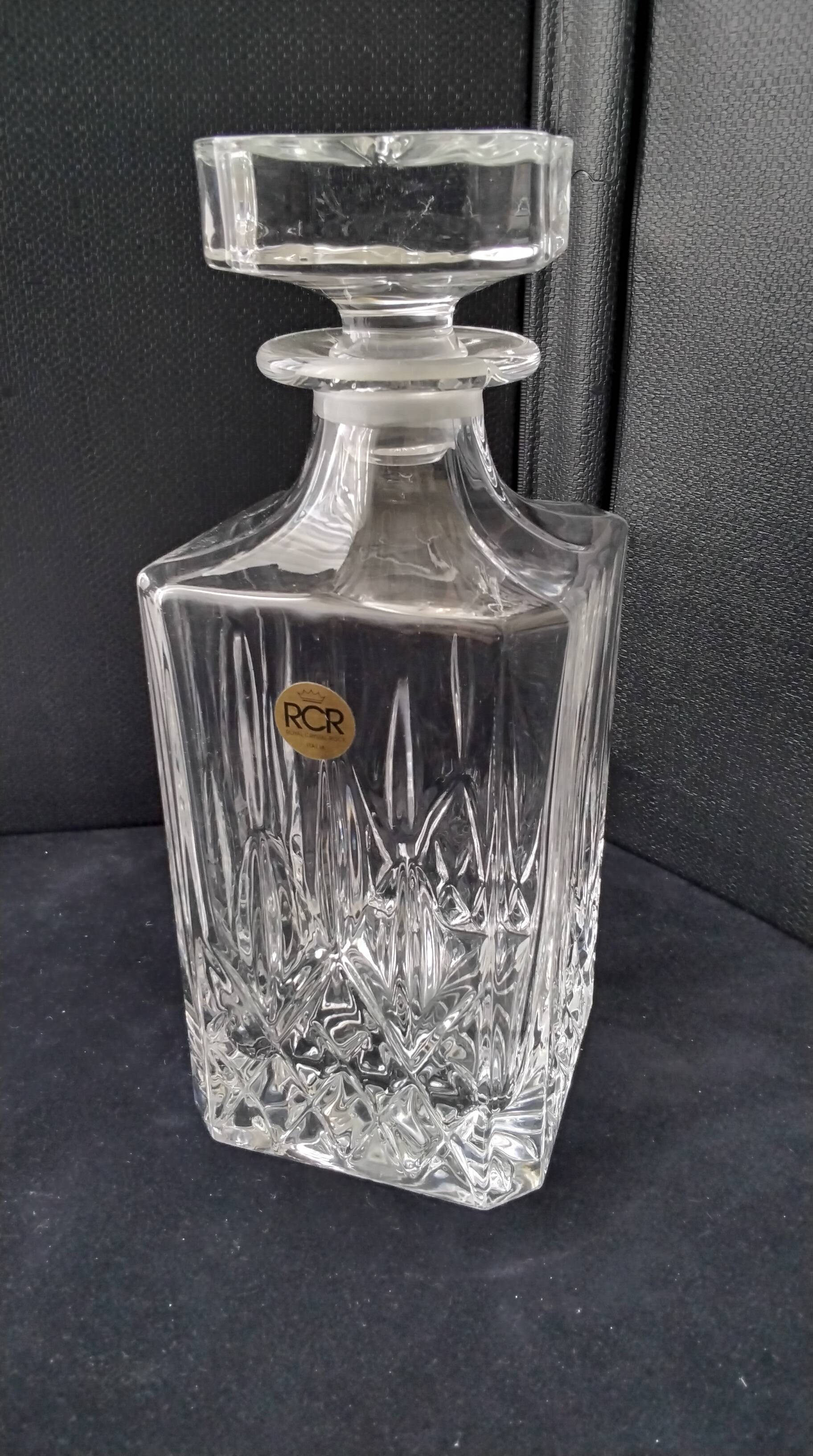 RCR Crystal Whiskey Decanter