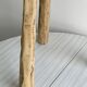 Tripod stool in light solid wood