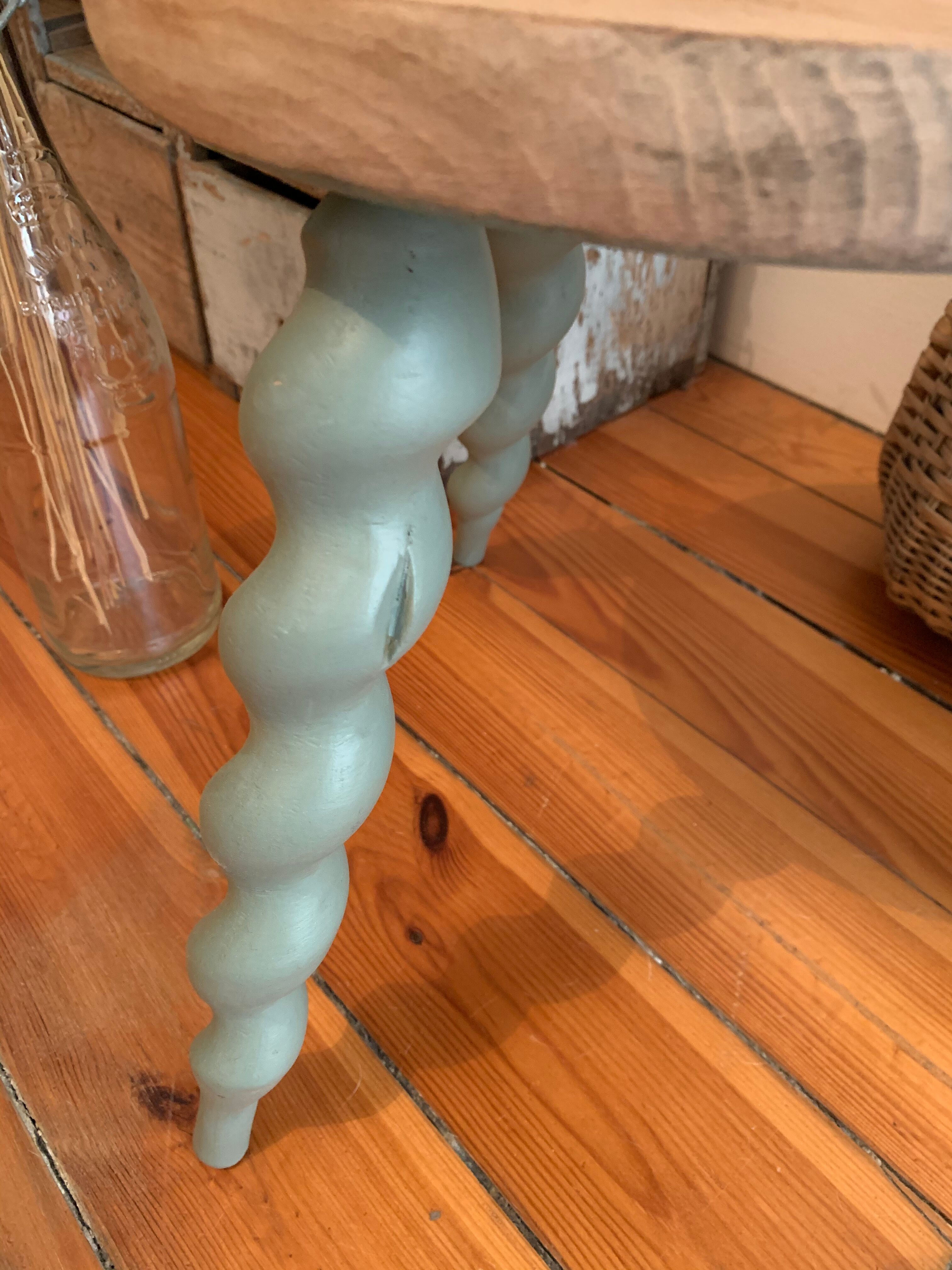 Painted tripod stool