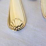 6 silver-plated forks hallmarked by the Liberty goldsmith, shell model 2106253