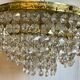 Ceiling lamp crown brass with vintage tassels