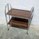 Vintage folding trolley on wheels