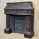 Breton chestnut fireplace mantle of the early twentieth century
