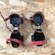 Old pair of roller skates germina metal black