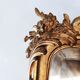 Large gilded mirror louis XV rockery  142x99cm