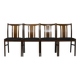 Ensemble de 4 chaises danoises en massif d'afomosia, années 60