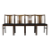 Ensemble de 4 chaises danoises en massif d'afomosia, années 60