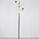Vintage brass and glass floor lamp, 1970s, Italy