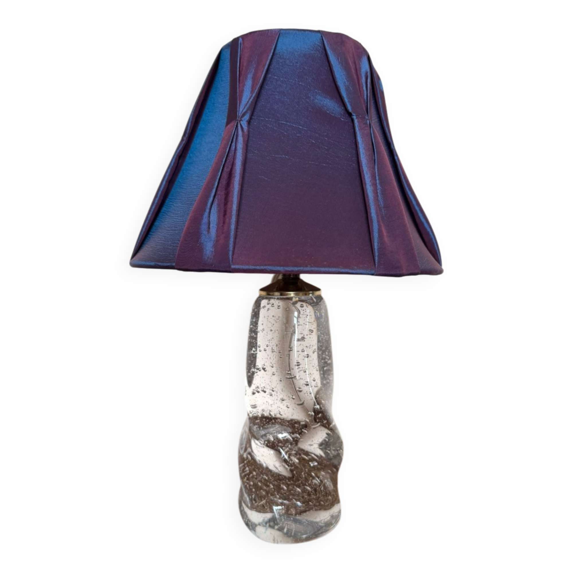 Small Schneider crystal lamp from the 50s