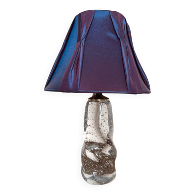 Petite lampe cristal Schneider années 50