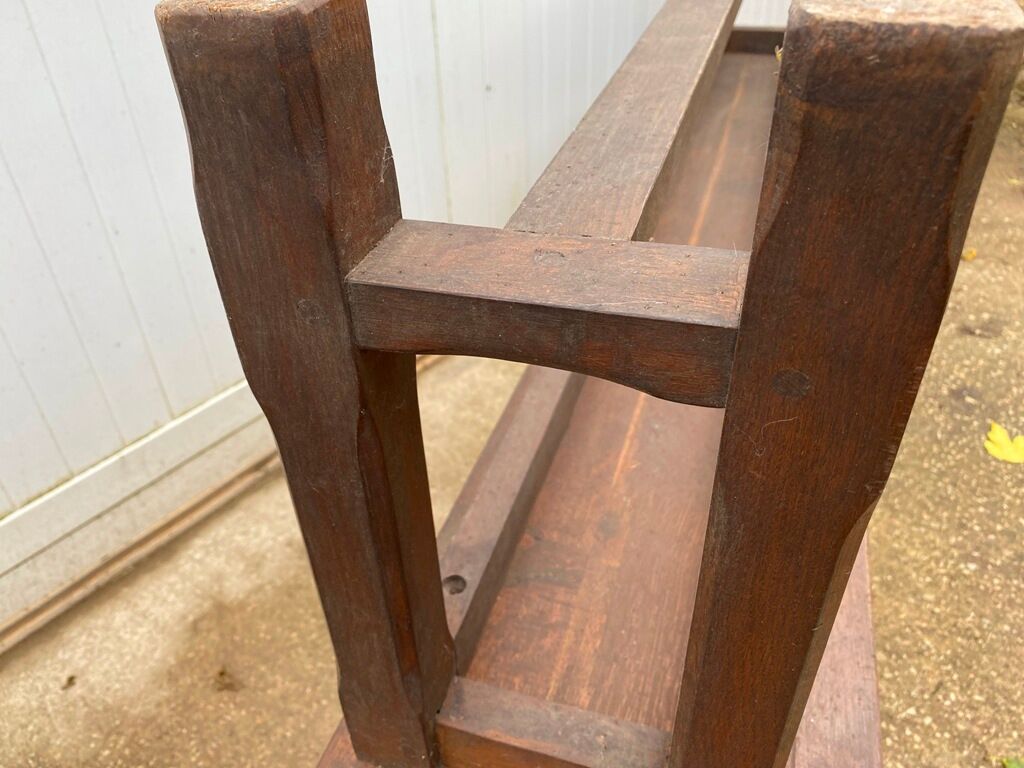 Pair of benches for rustic farmhouse table 1950