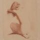 Jean Auguste Vyboud - Two Nude Life Studies