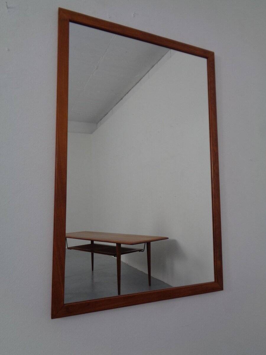Large Danish No 368 Mirror in Teak by Aksel Kjersgaard, 1960s