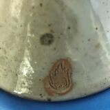 Enamelled ceramic soliflore, unknown signature