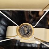 Vintage table lamp the dolphin Croissy white