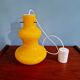 Vintage suspension in yellow opaline, Italy, 1960-70.