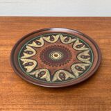 Vintage German ceramic wall plate from Keramik Manufaktur Kupfermühle, 1970s.