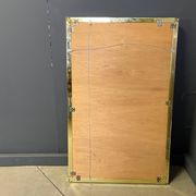 Vintage brass mirror by Belgochrom, 1970s