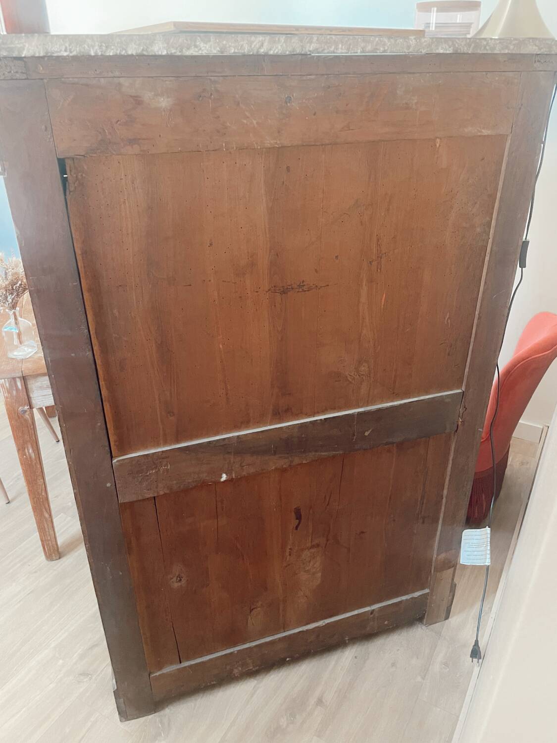 Secrétaire Louis Philippe bois et marbre