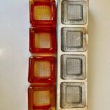 Swedish Design lot of 4 glass vintage ashtrays 1960's