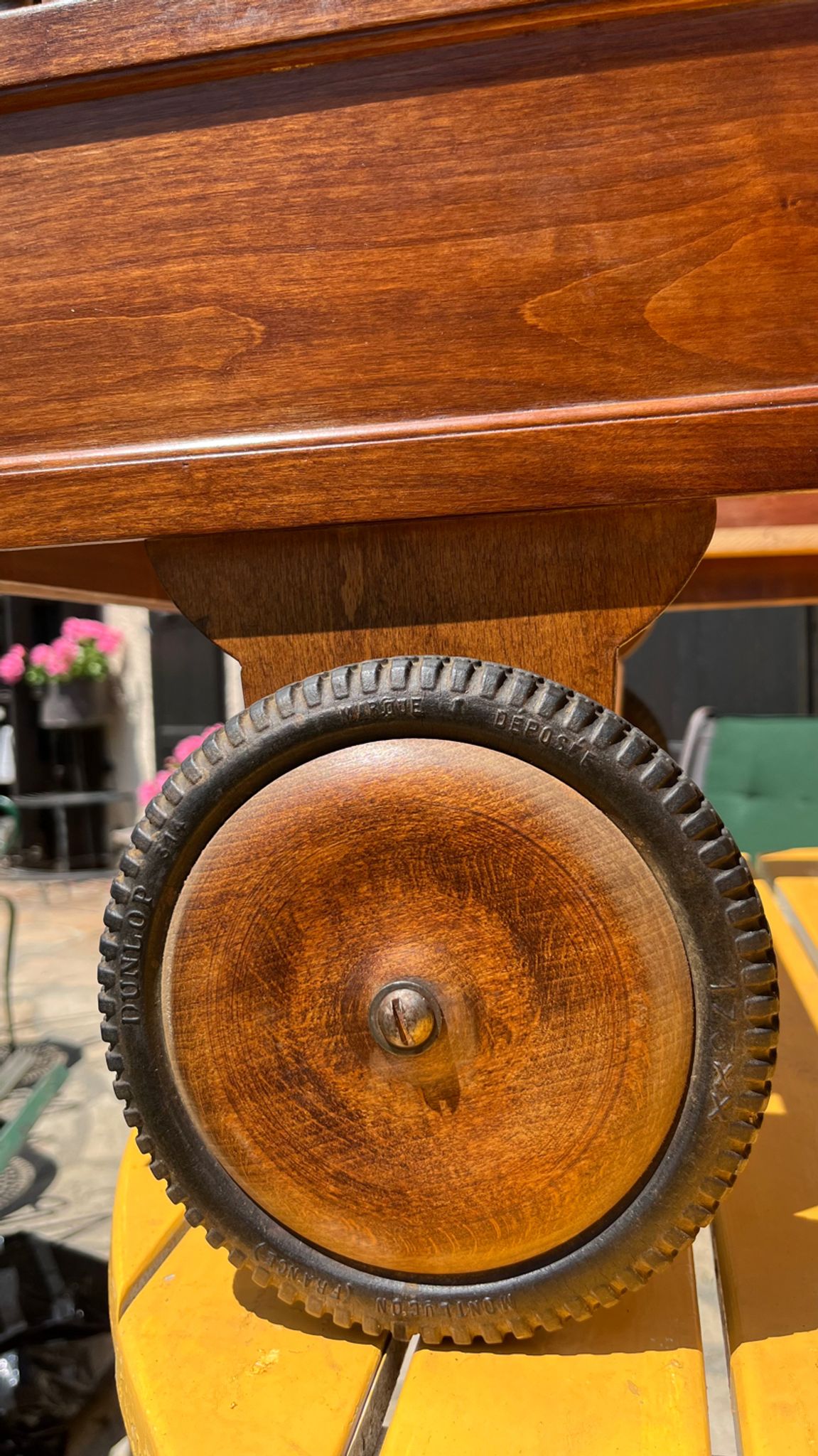 Vintage walnut children's bed