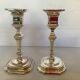 Pair of candlesticks silver metal W Germany