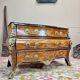 Commode tombeau En Marqueterie D’époque Régence Louis XV XVIII Eme Siècle