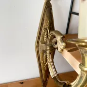 Pair of wall sconces in gilded brass – Louis XVI / neoclassical style