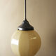Suspension ball with 10 faces art deco, opaline, 30's.