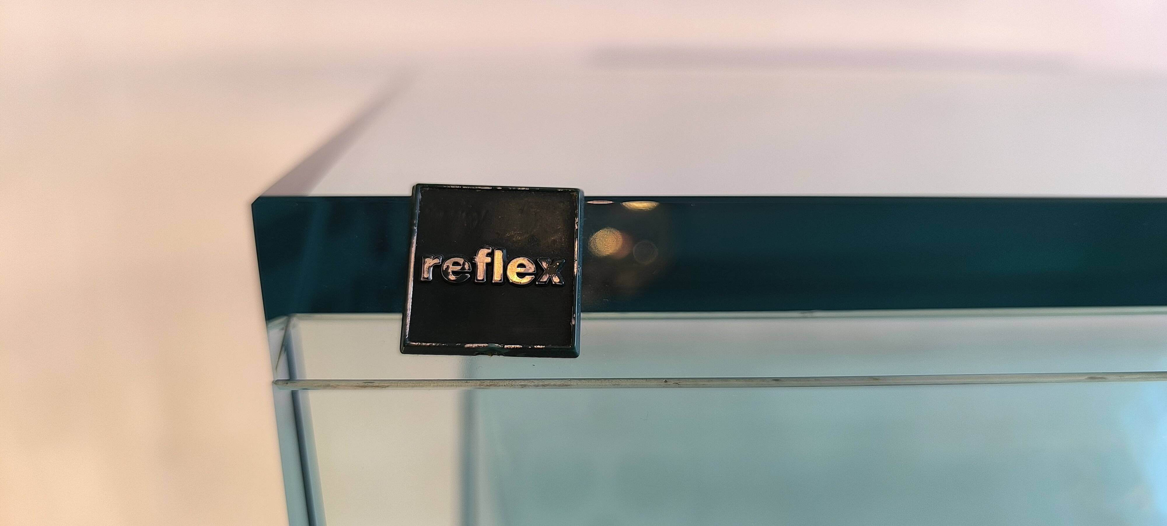 Reflex Angelo – sumptuous glass TV stand “jazz” signed Reflex Angelo made