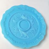 Blue opaline presentation dish