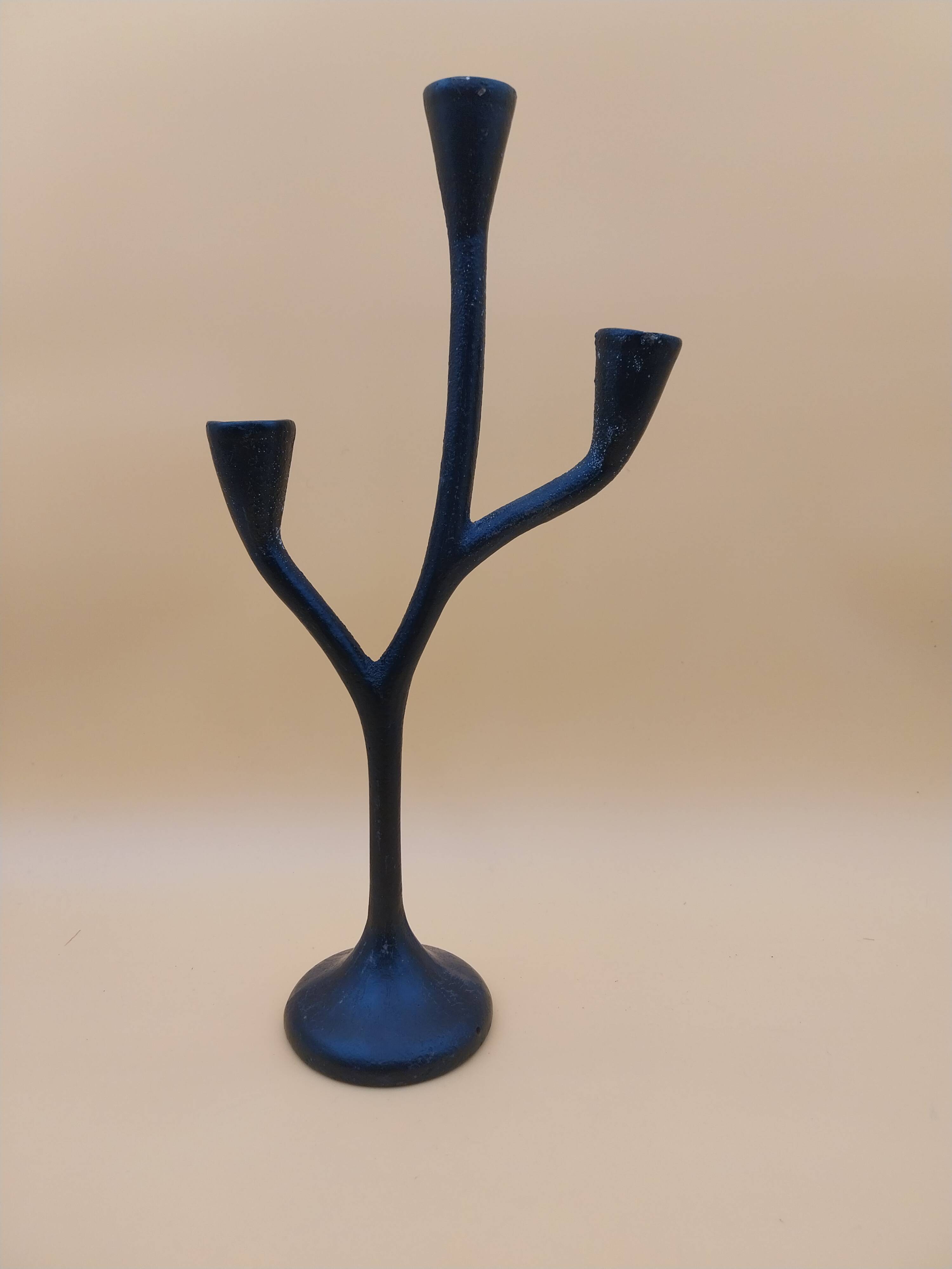 Cast iron candle holder Scandinavian style chandelier