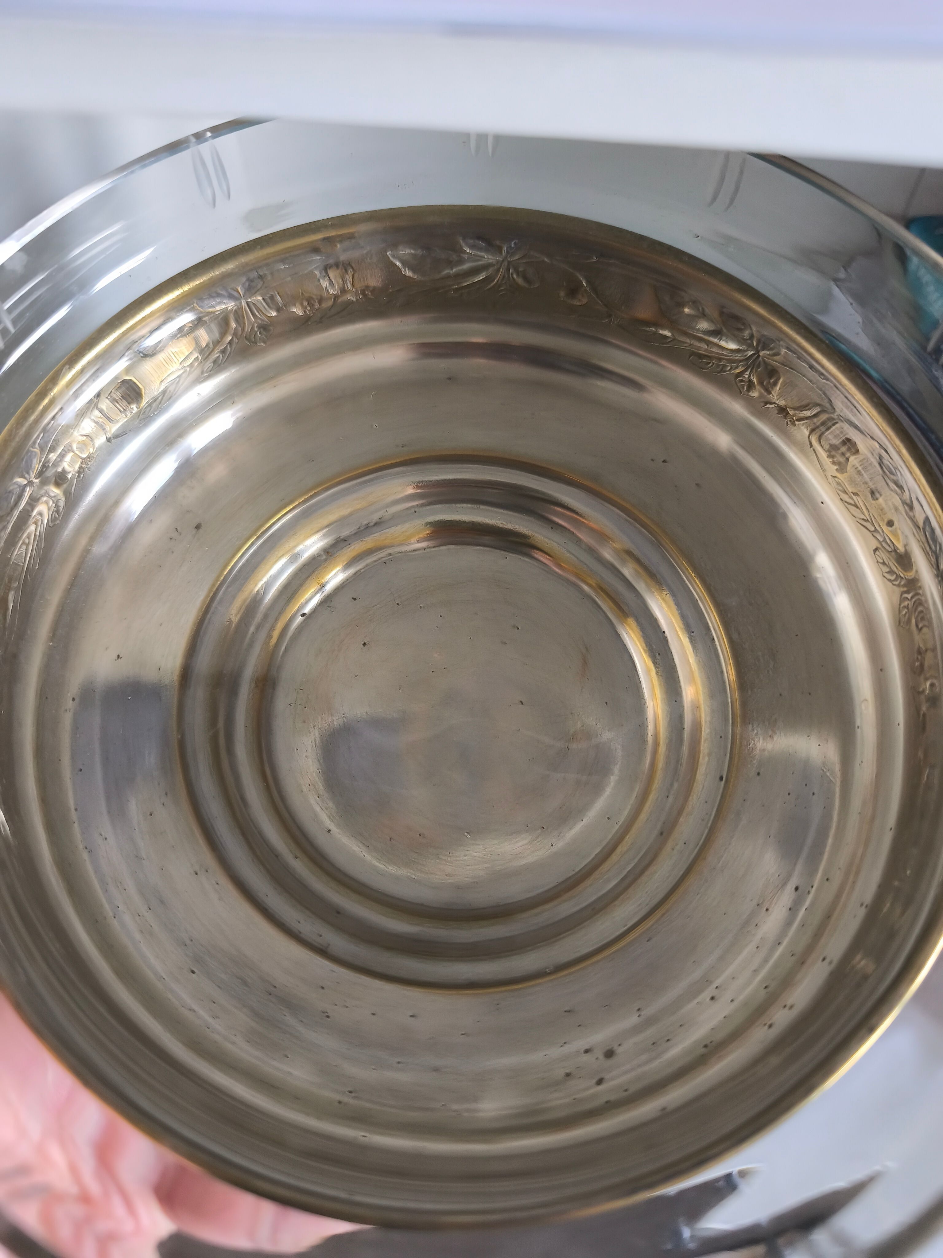 Brass fruit bowl
