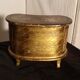 Jewelry box with gilded wooden drawers