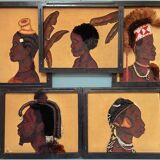 1950s painting "Moluba Warrior"