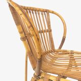 Van Rohe Noordwolde rattan chair, 1960
