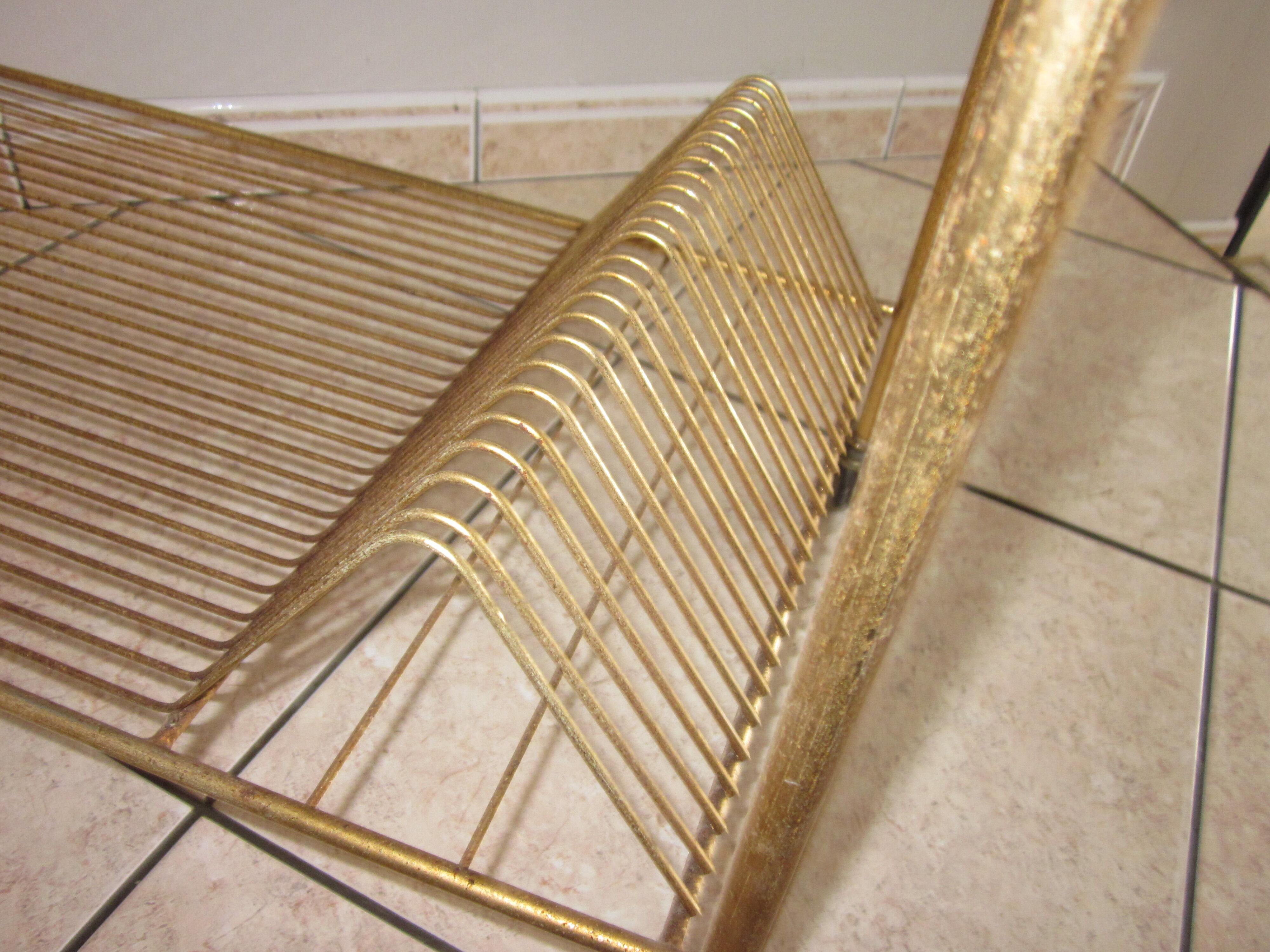 Vinyl door serving table