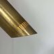 Vintage adjustable wall light, solid perforated brass, France 1960