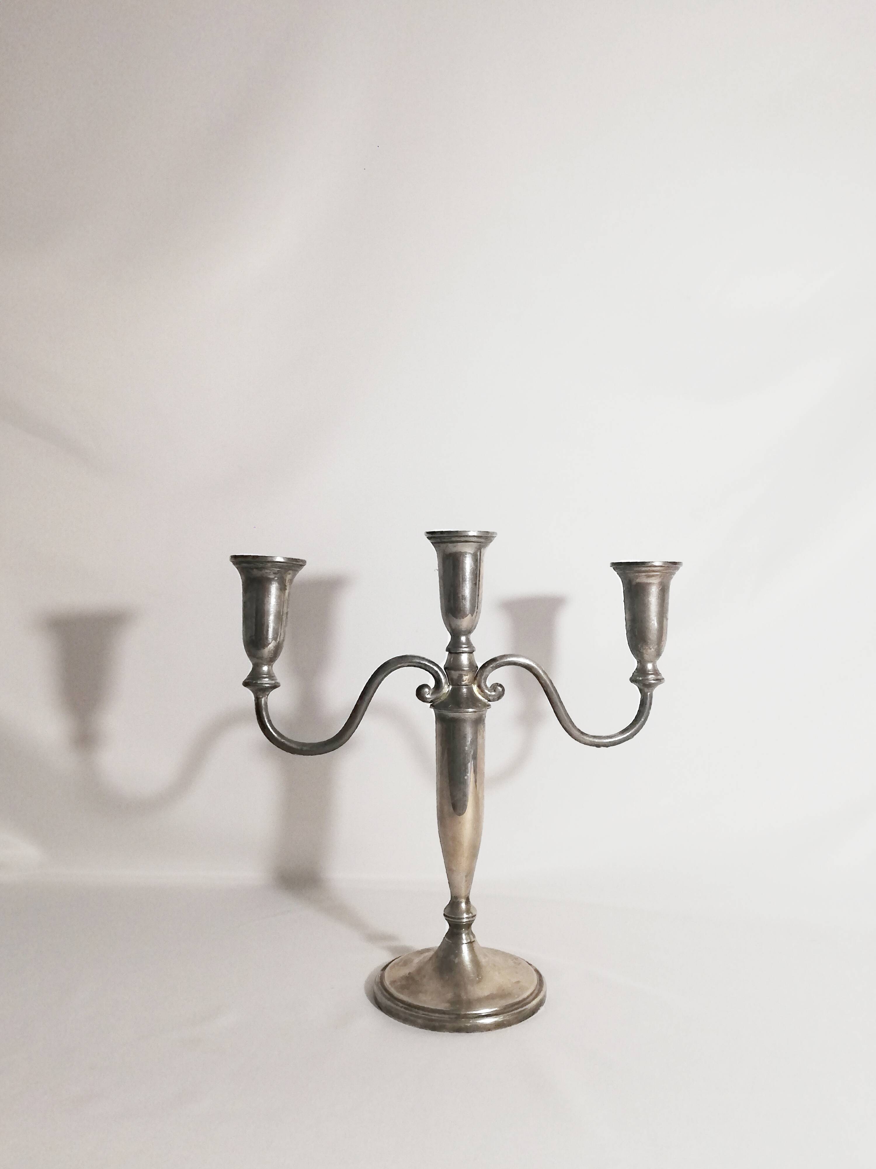 Silver-plated chandelier