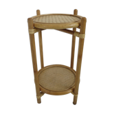 Table d'appoint, en rotin bambou années 60 70