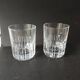 Lot of 2 Rotary Gm whisky glasses in Baccarat crystal.